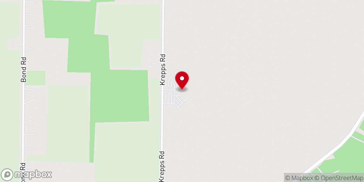 Map showing location of Mt Zion Church