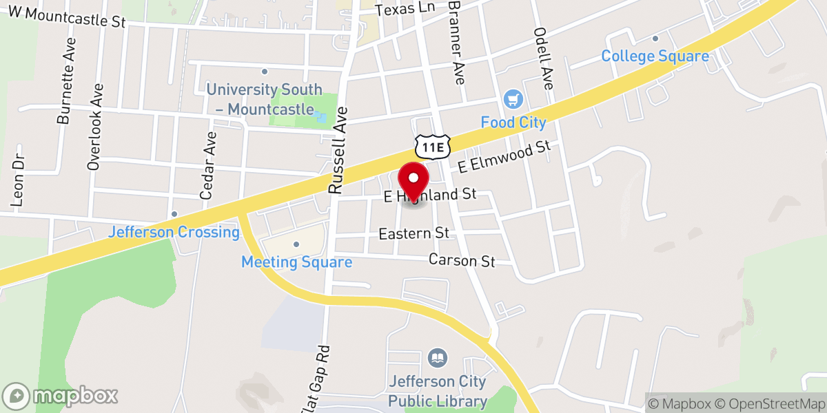 Map showing location of River of Life Fellowship Inc