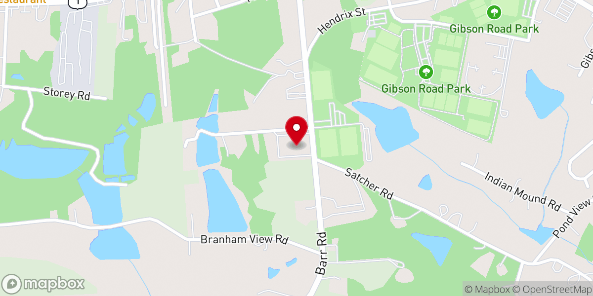 Map showing location of Lexington Presbyterian Church