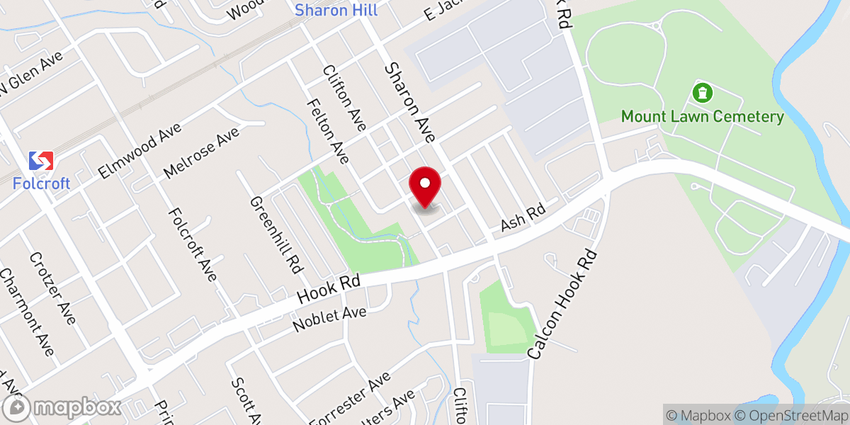 Map showing location of First African Baptist Church