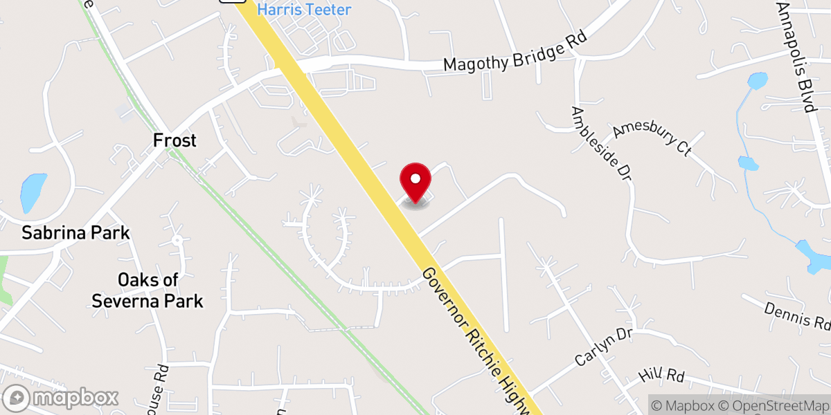 Map showing location of Lighthouse Baptist Church