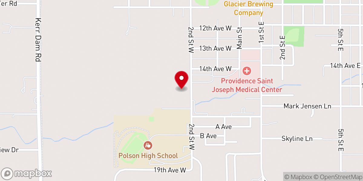Map showing location of New Life Christian Center