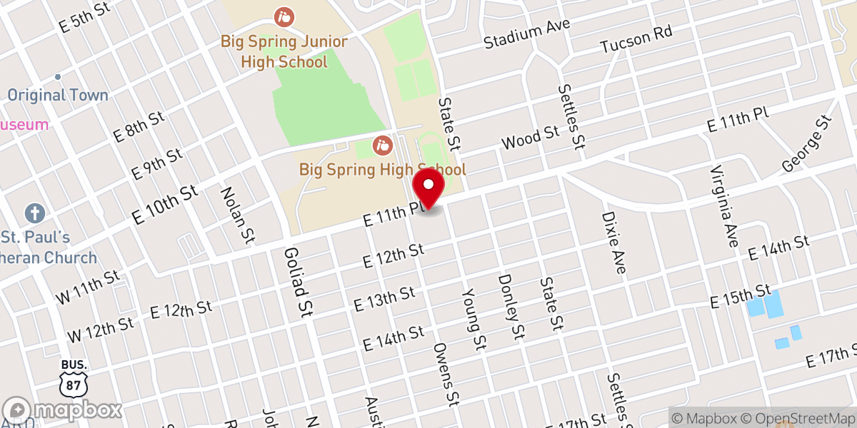 Map showing location of Family Faith Center