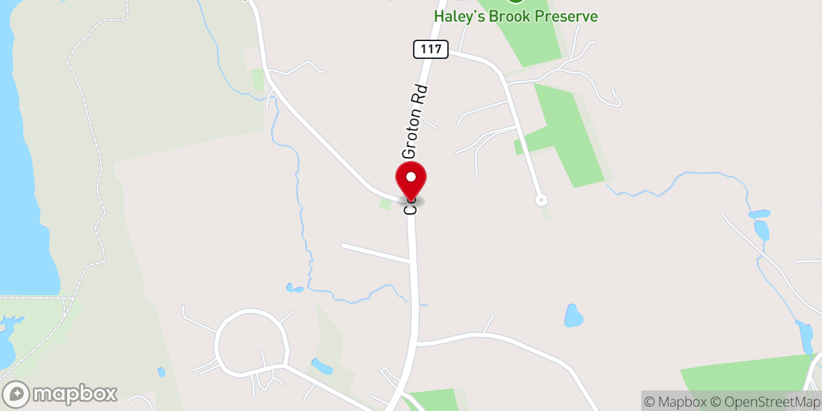 Map showing location of Groton Heights Baptist