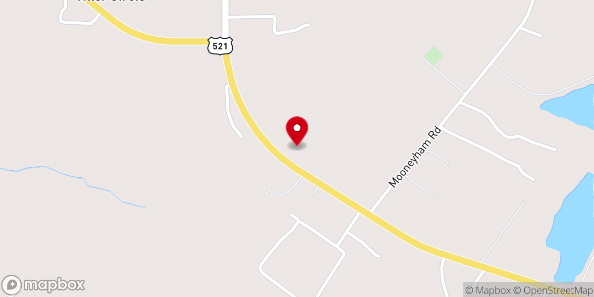 Map showing location of Pine Hill AME Church