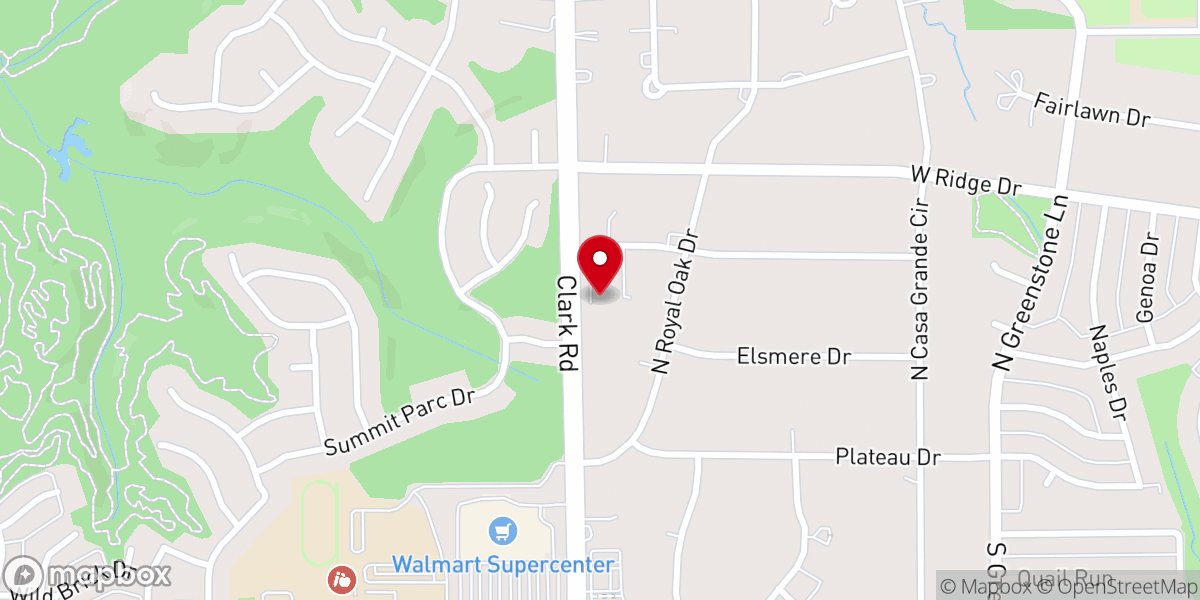 Map showing location of Clark Road Church of Christ