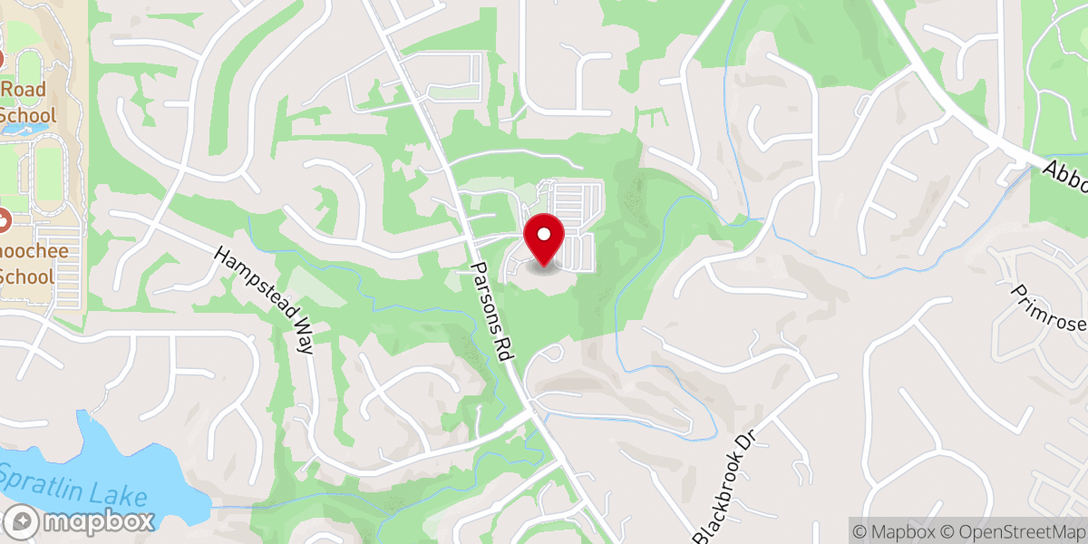 Map showing location of St. Benedict Catholic Church