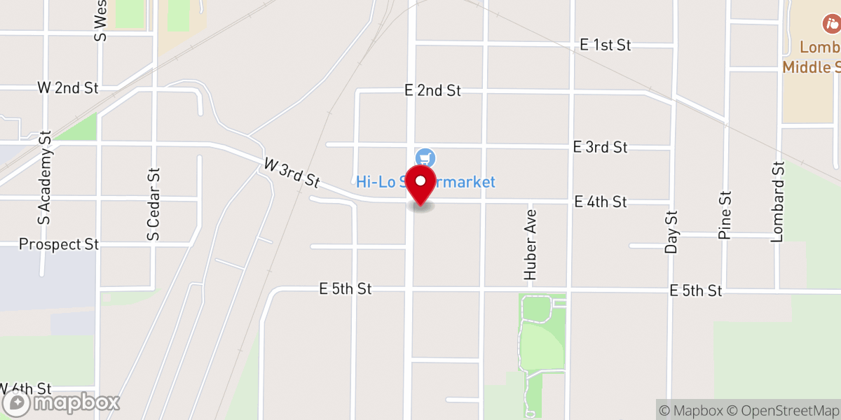 Map showing location of Faith Bible Fellowship