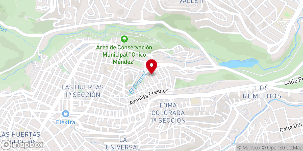 Map showing location of Iglesia Cristiana Eben-Ezer