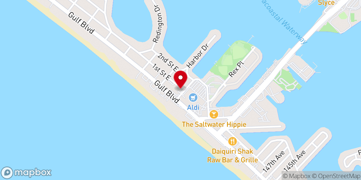 Map showing location of Engaging Heaven Madeira Beach