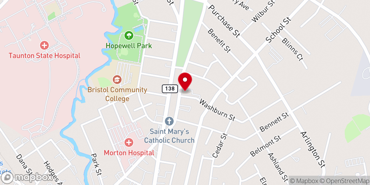 Map showing location of St. Vincent de Paul Society