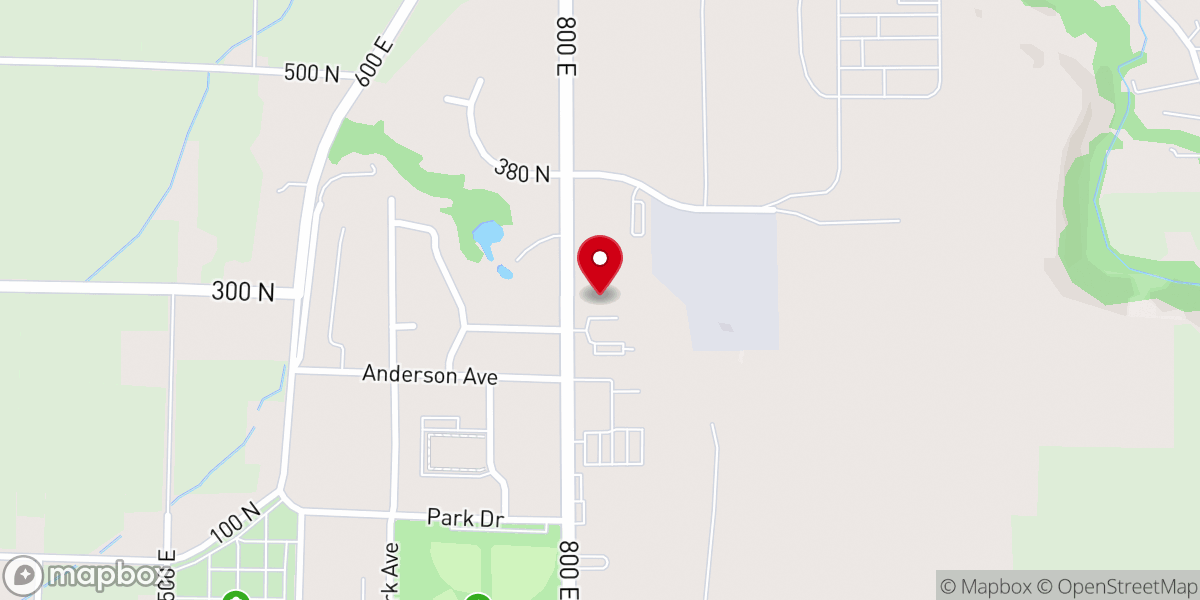 Map showing location of Iglesia de Dios Peniel