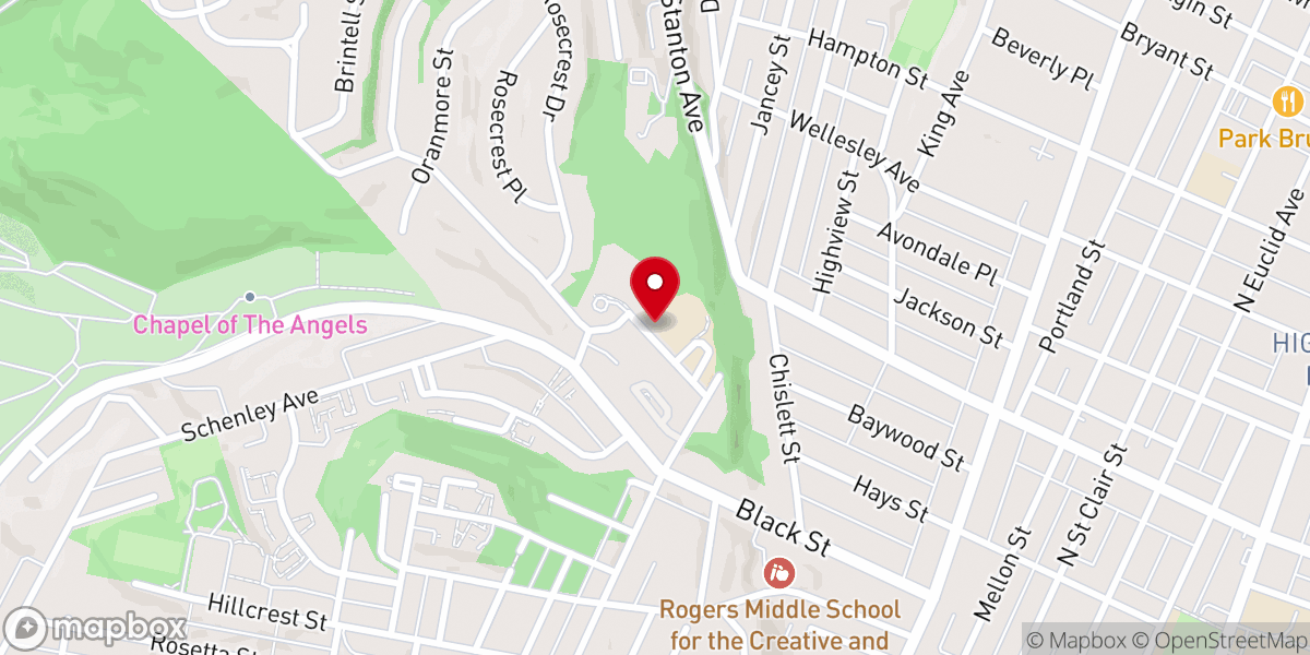 Map showing location of The Open Door Presbyterian Church