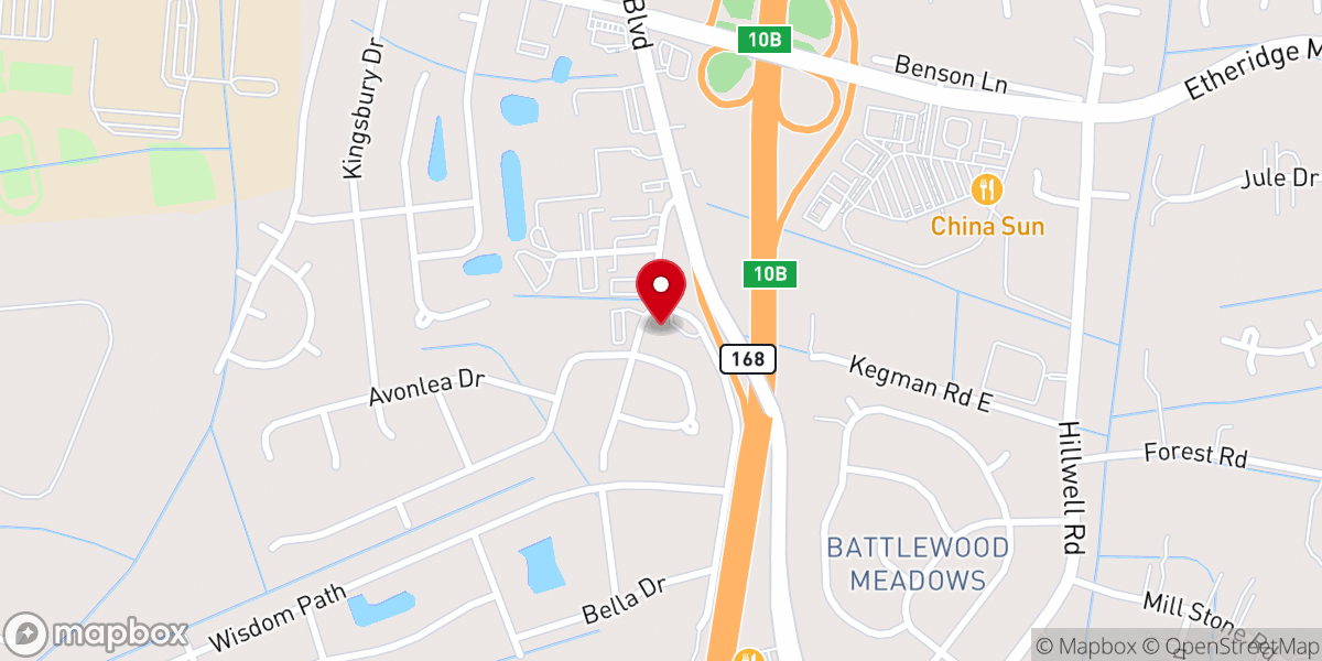 Map showing location of Covenant Church VA