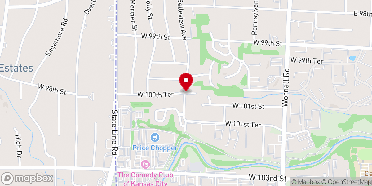 Map showing location of Summit View Church of the Nazarene