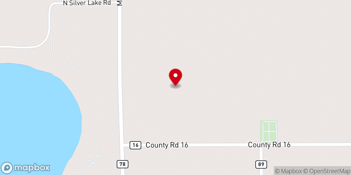 Map showing location of Zion Lutheran Church Foundation of Amor Minnesota