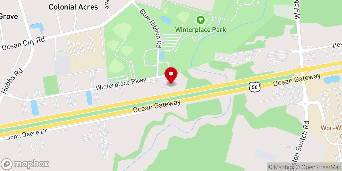 Map showing location of Living Stones Church