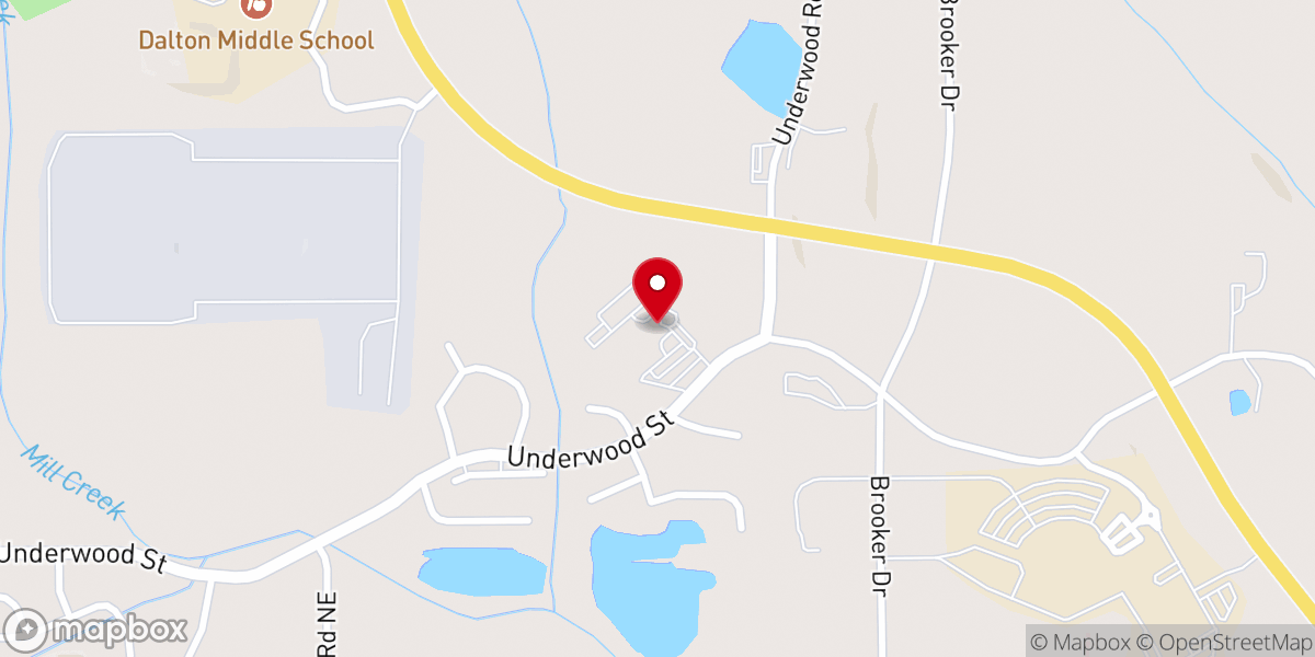 Map showing location of Crosspointe Dalton