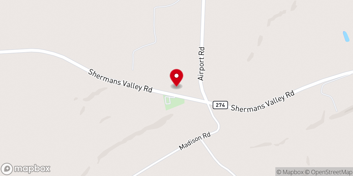 Map showing location of St Paul Lutheran Church
