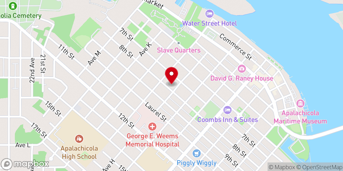 Map showing location of Tabernacle of Faith International Church