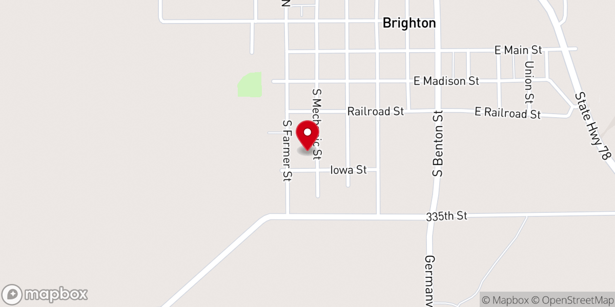 Map showing location of First Church of God