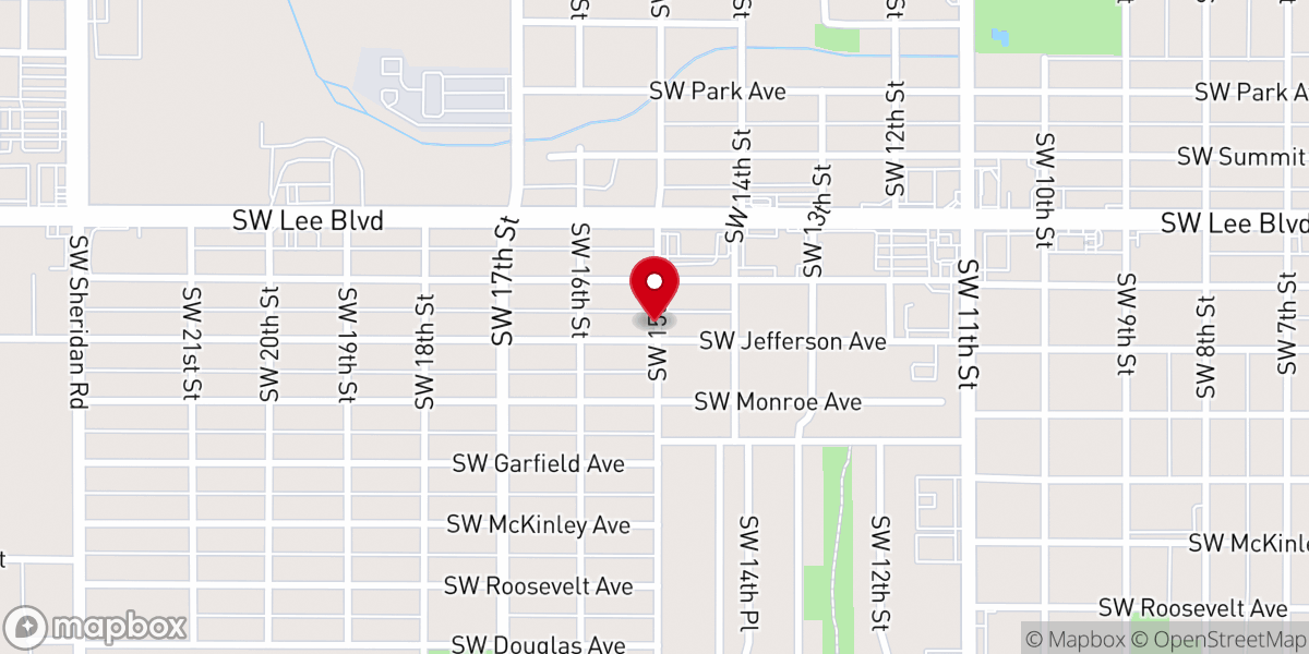 Map showing location of Mount Calvery Baptist Church