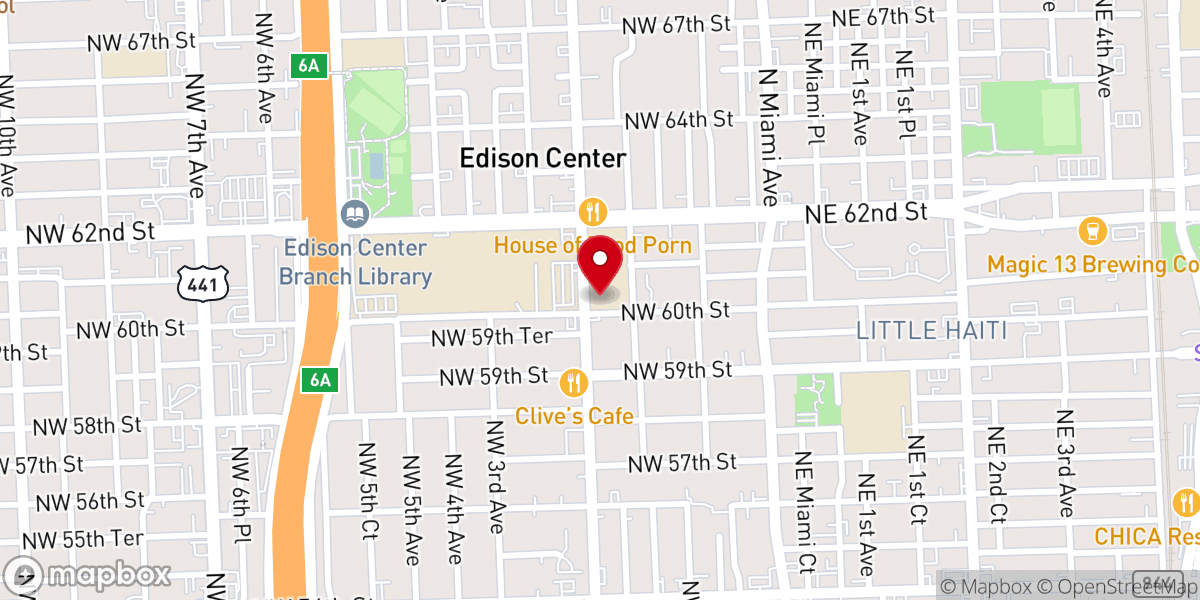Map showing location of VOUS Church - City