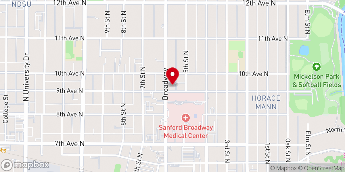 Map showing location of Plymouth Congregational Church