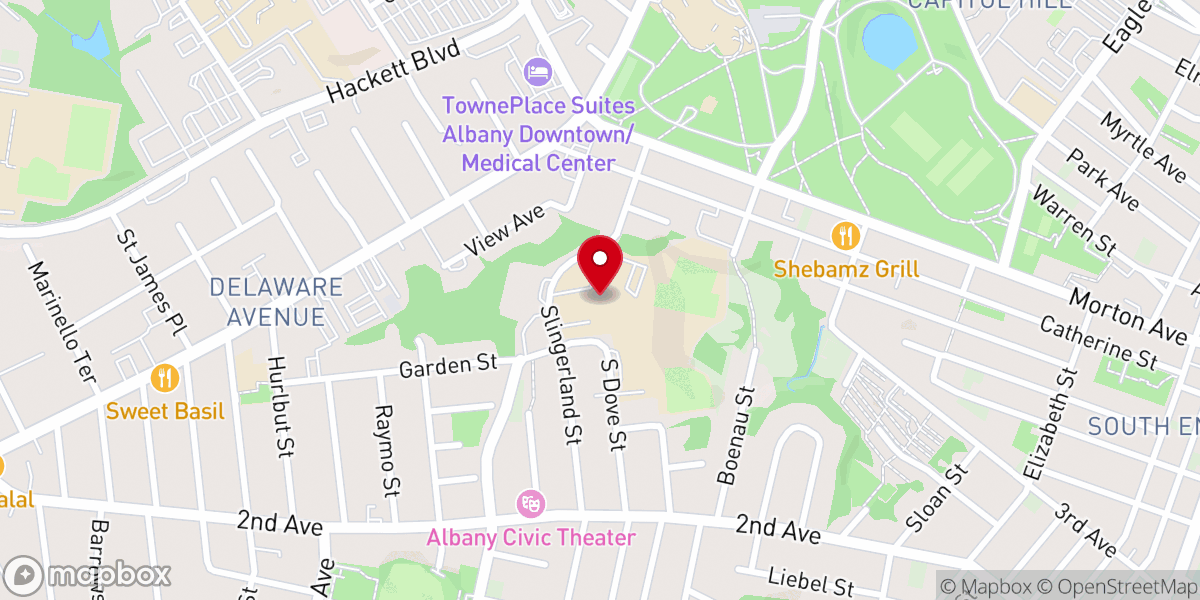 Map showing location of One Body in Christ Baptist Church