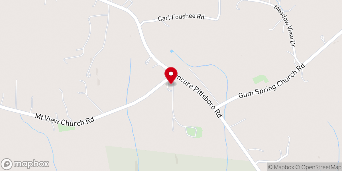Map showing location of Mount View Church