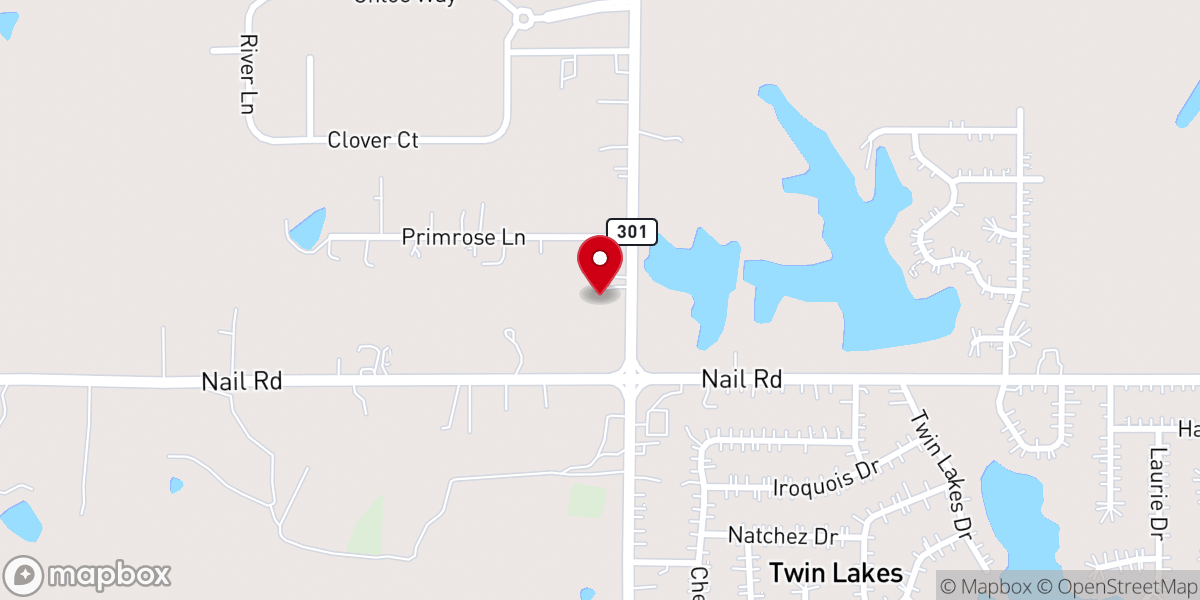 Map showing location of New Beginnings Church of God