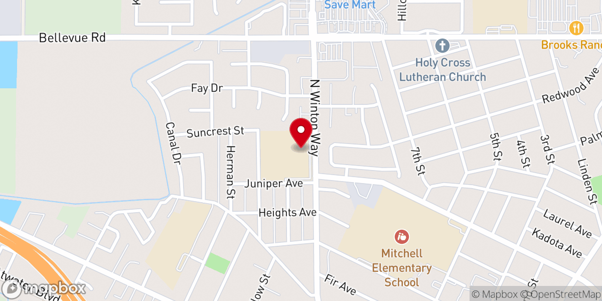 Map showing location of St Anthony's School