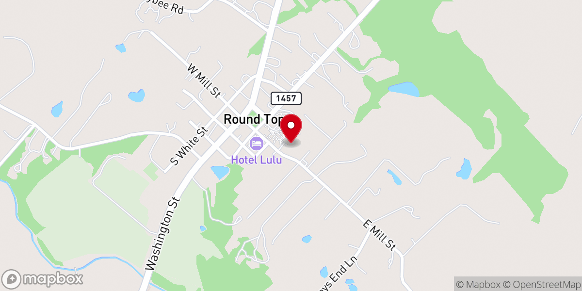 Map showing location of Haw Creek Chapel