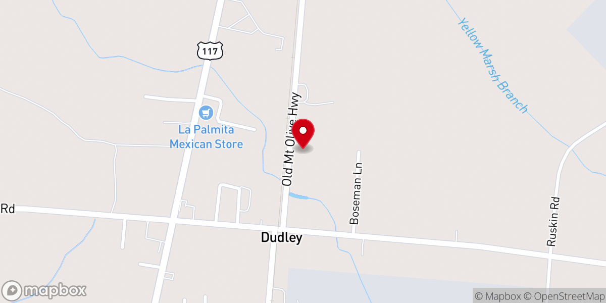 Map showing location of Nehemiah tabernacle ministry