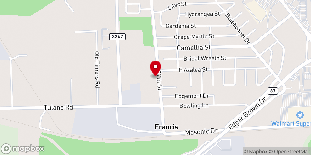 Map showing location of Wesley United Methodist Church