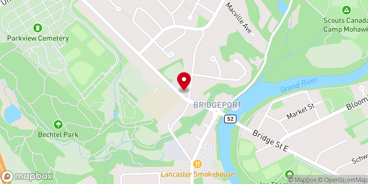 Map showing location of Heritage Grace Baptist Church