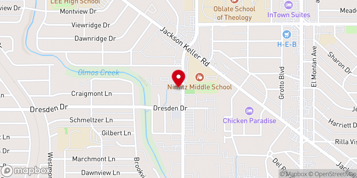 Map showing location of Linc San Antonio