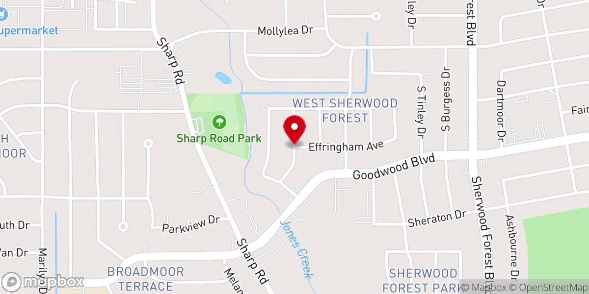 Map showing location of Sinclair World Ministries