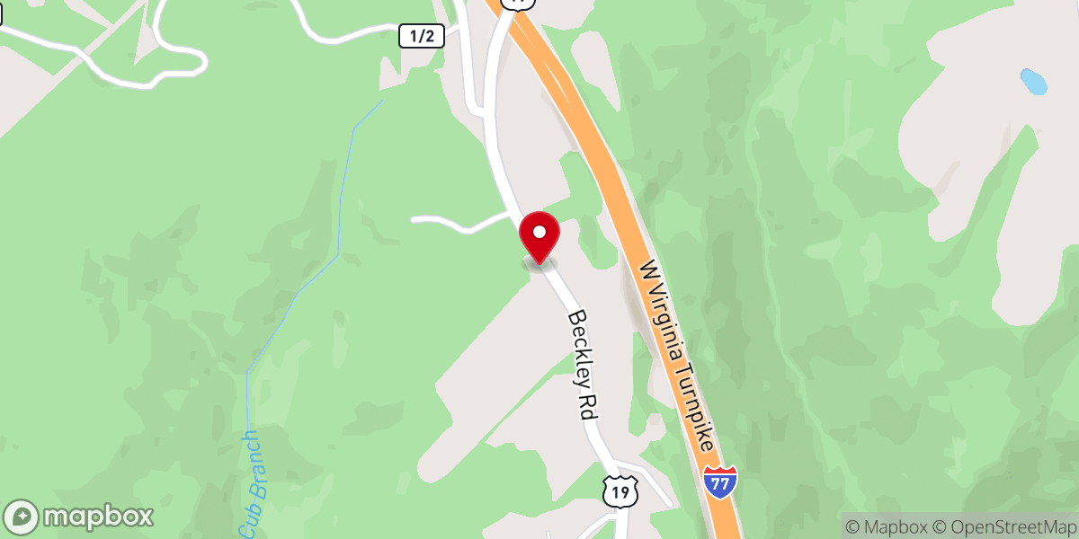 Map showing location of Fairview Freewill Baptist Church