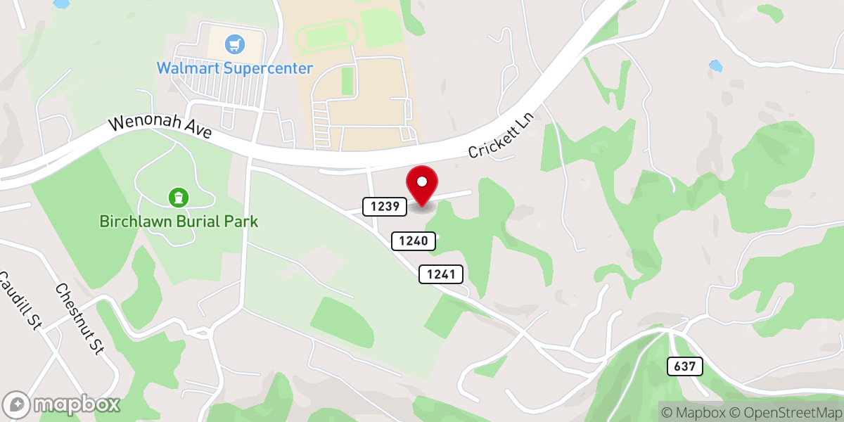 Map showing location of First Baptist Church-Virginia