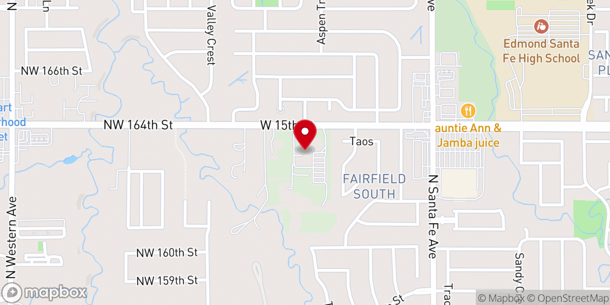 Map showing location of Holy Trinity Lutheran Church & School