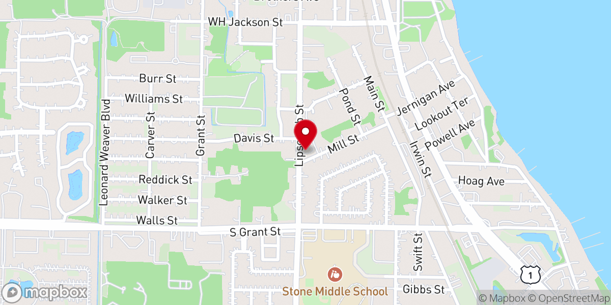 Map showing location of Macedonia Missionary Baptist