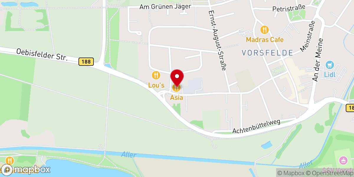 Map showing location of Christian Hope Ministry Wolfsburg