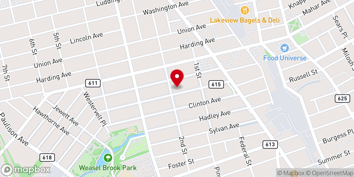 Map showing location of Union Family & Friends Worship Center Corporation