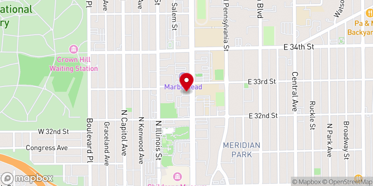 Map showing location of Community and Faith Outreach Initiative Inc