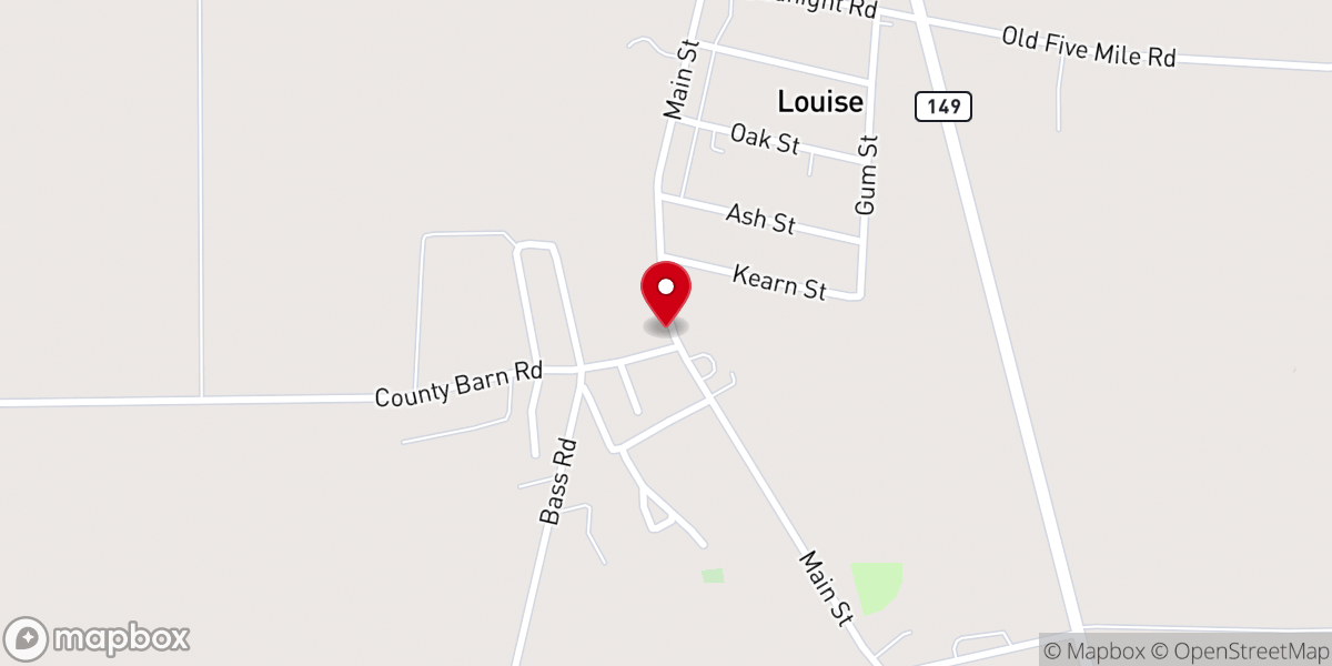 Map showing location of Pleasant Hill MB Baptist Church