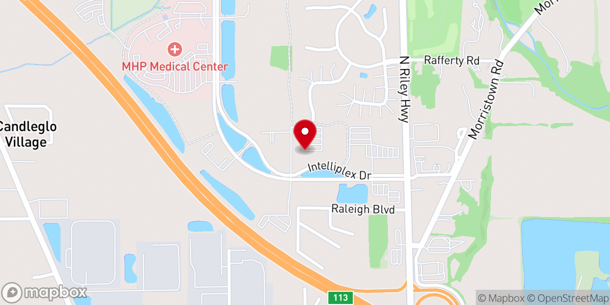 Map showing location of Shelbyville Christian Fellowship
