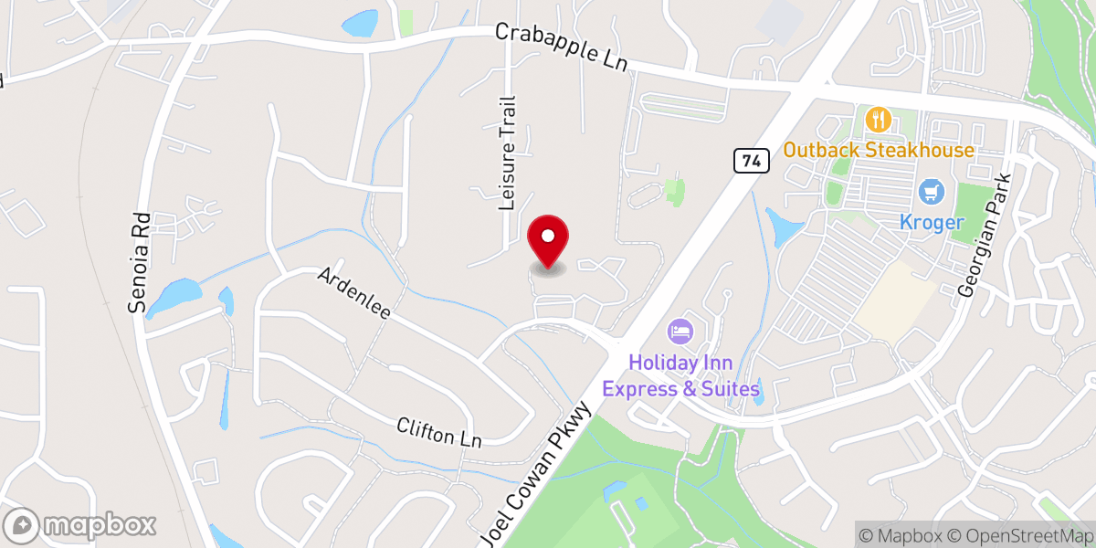 Map showing location of St Paul Lutheran School