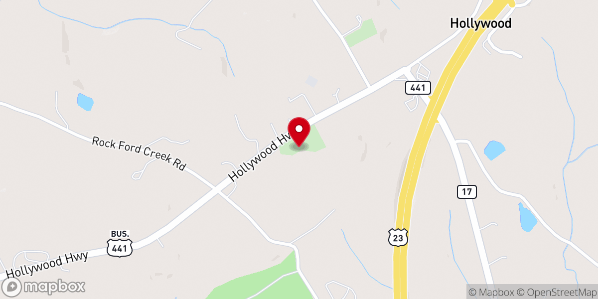 Map showing location of Ebenezer Methodist Church