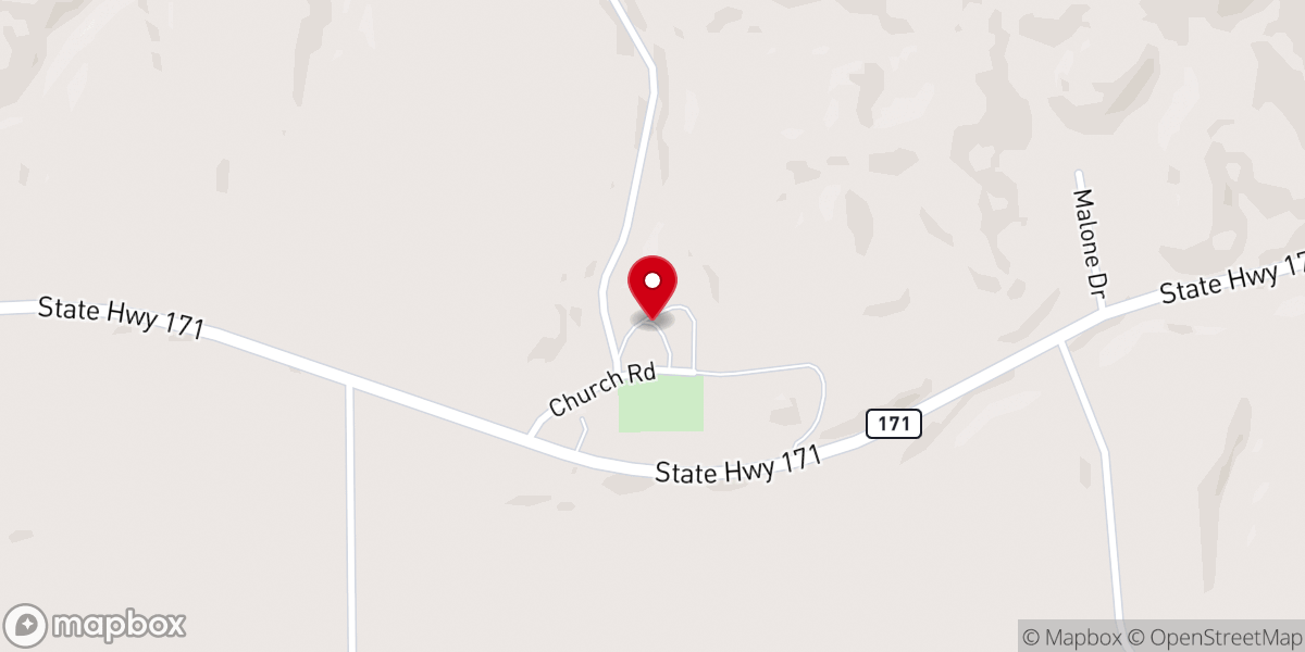 Map showing location of Saint Philip Catholic Church (Rolling Ground)